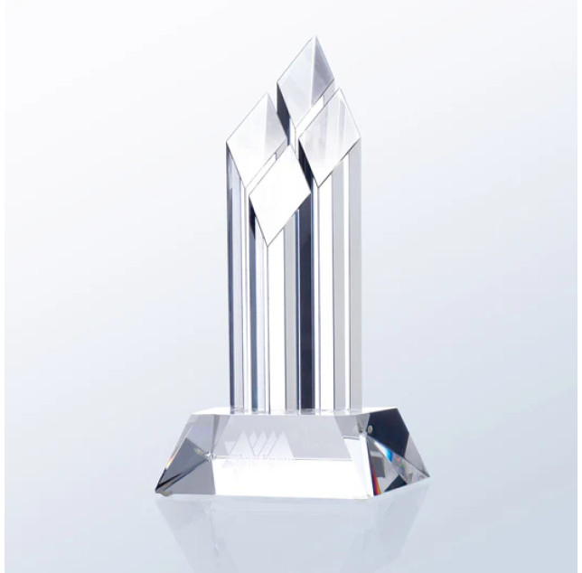 Superior Diamond Award - w/ Clear Slant Base