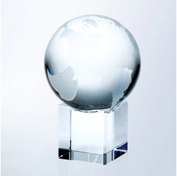 World Globe w/Cube Base