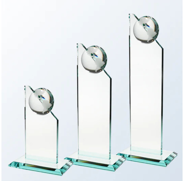 Jade Glass World Globe Pinnacle