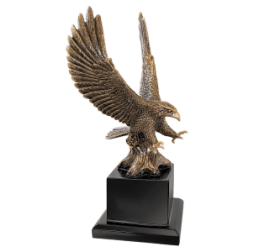 10 3/4" Antique Gold Eagle with Base 10 3/4" Antique Gold Eagle with Base