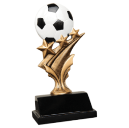 5 1/2" Soccer Tri Star Resin 5 1/2" Soccer Tri Star Resin