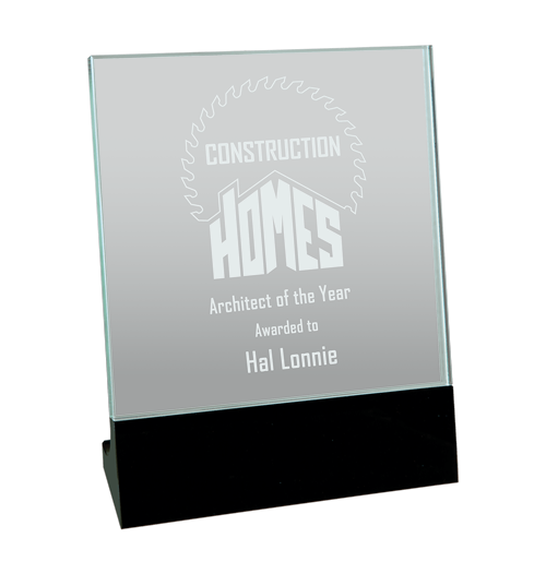 6 x 7 Glass Stand Up Plaque